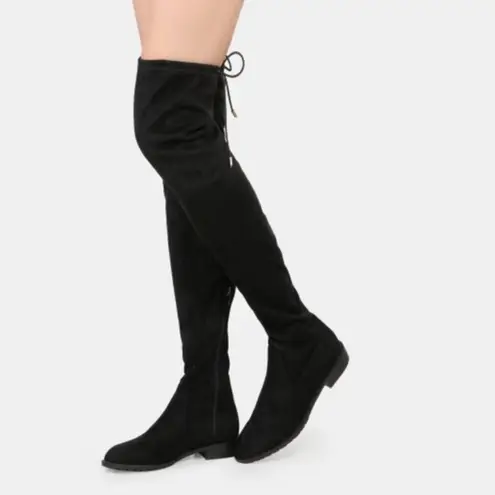 ✨4xHP ✨Flat Heel Thigh Boots✨ Black Size 8
