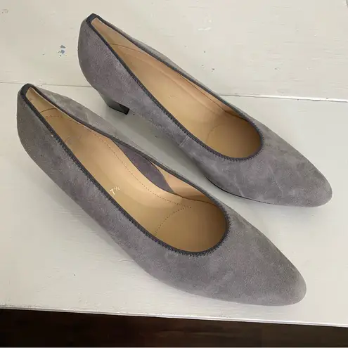 ARA Luftpolster Gray Suede Leather Pump in US 10 Office Career Minimalist