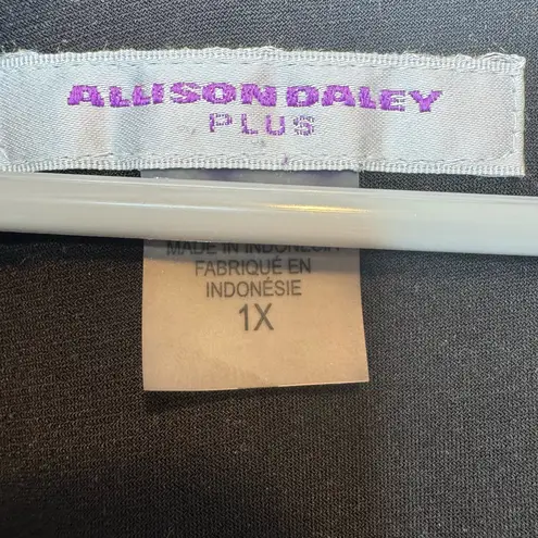 Allison Daley Plus Butterfly Sleeve Vertical Striped Flowy Blouse Size 1X