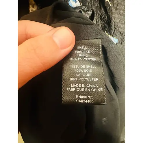 Rebecca Taylor Ghost Flower Floral 100% Silk Mini Dress Size 4