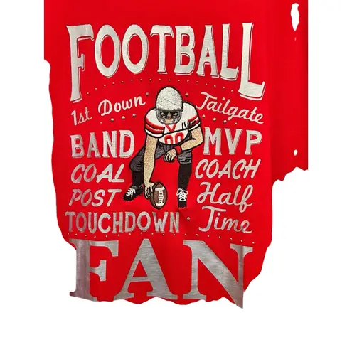 OSU Football Shirt Ladies Size 3XL Slv Ohio State Buckeyes