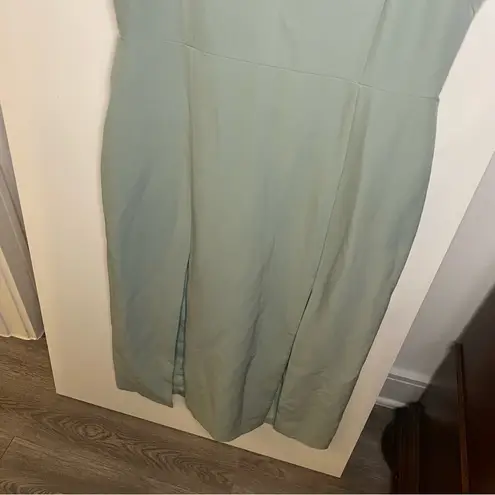 Lavish Lice Lavish Alice Mint green tie waist double split dress size 12