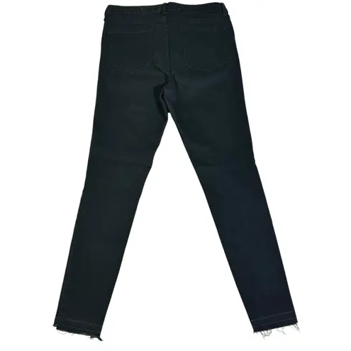 William Rast Sculpted High Rise Skinny Jeans Womens 31 Black Distressed Grunge - Image 4