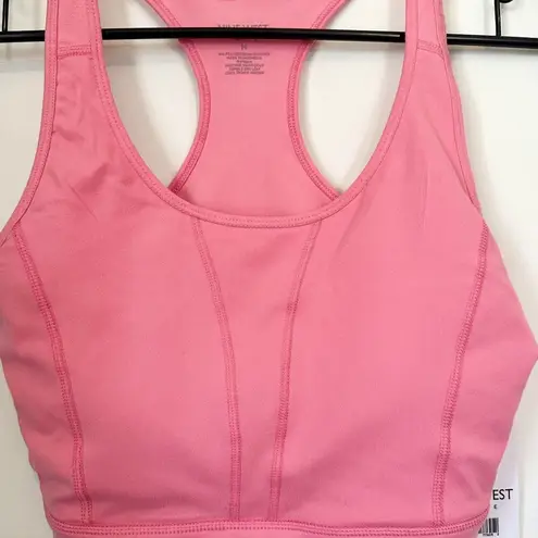 Nine West NWT  Active Racerback Sports Bra in Pink Lemonade - Size: Medium