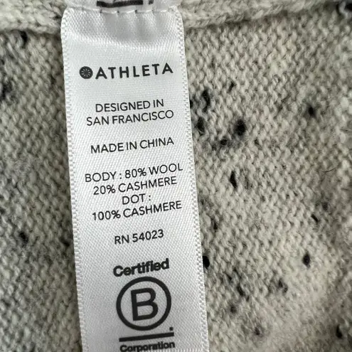 Athleta  Bayshore Long Sleeve Cowl Turtleneck‎ Wool Cashmere Sweater Size Medium