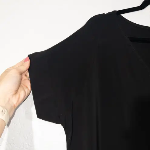 Bryn Walker New Black Italian Fabric Jersey Tunic Dress Size Medium