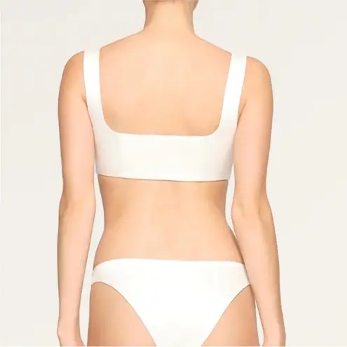 SKIMS New Bridal Silk Lingerie Corset Square Neck Top Ivory Size XS