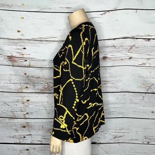 Laura Ashley Woman NWT Sz 2X Black - Golden Glamour Silk Blend Sweater Cardigan