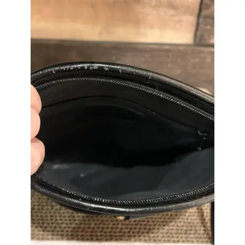 Liz Claiborne Vintage  Purse Black Faux Leather