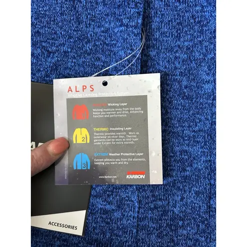 Karbon Lake Placid NY 2023 World Games Full Zip blue fleece jacket Size Large