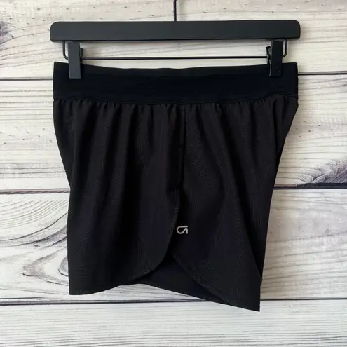 Gap Fit Black Patterned Athletic Running Shorts