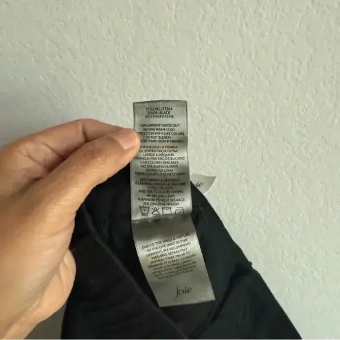 Joie  Women's Black High Rise Linen Blend Pleated Casual‎ Preppy Shorts XL NWT