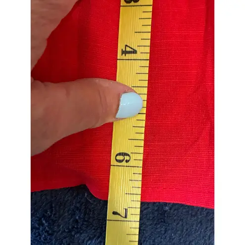 Zesica Sleeveless Blouse with Peblum Waist and Bows NWT Size XL (P11) Red