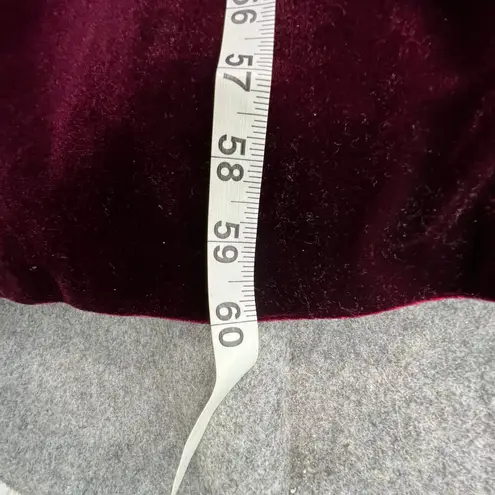 Eliza J Blouson Gown Womens 4 Wine Velvet Mock Neck Dress Glam Elegant Romantic