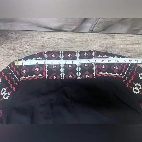 Tolani Embroidered Moto Jacket By Feathers‎ Bu  size small