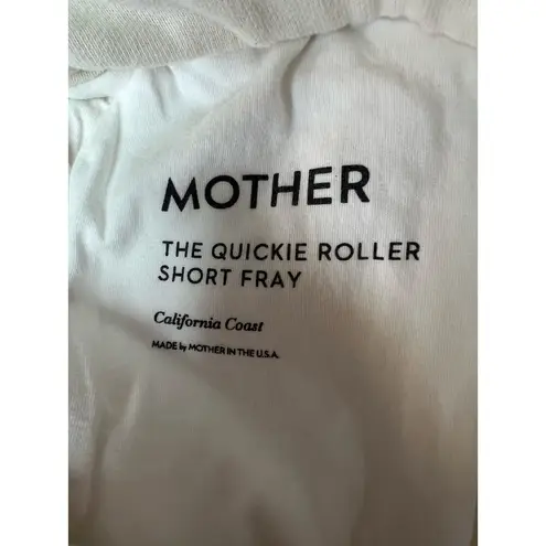 Mother The Quickie Roller Tropical Graphic Shorts Cream Small