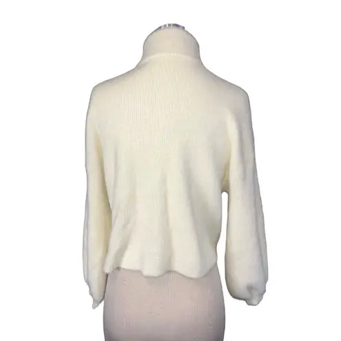 Michelle Mason  Turtleneck Sweater in Ivory Small New Womens Knit Top