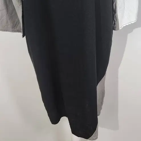 For Cynthia Linen Shift Dress Size Medium Linen Colorblock Dress
