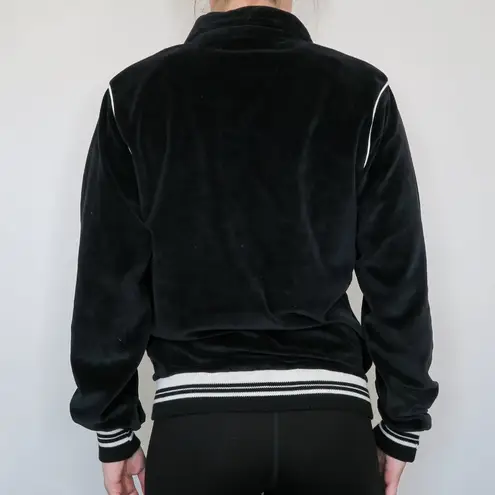 Vintage 90s Peter B Velour Collared Sweatshirt Size M