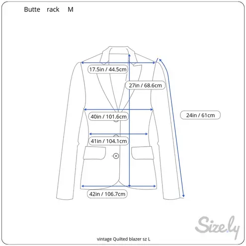 blazer Quilted velour elegant navy blue Black Size L