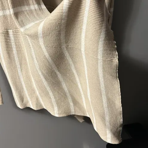 cj banks tunic length cardigan size X (14W) neutral beige white