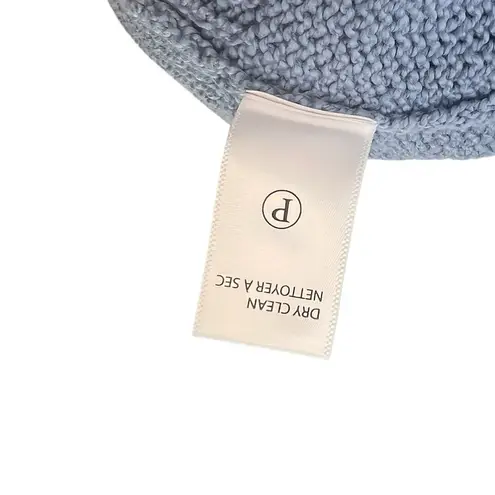 Brochu Walker Saskia Relaxed V-neck Sweater Cotton Wool Blue Size Small