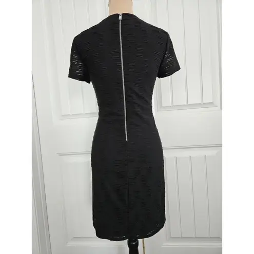 Marc New York Andrew Marc Black Zip Back Sheath Dress Size M