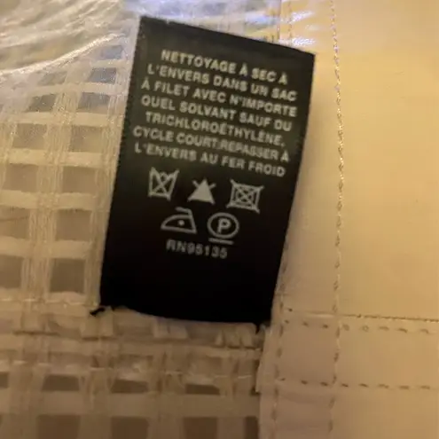 Lafayette 148 New York White
Perforated Leather Jacket P 0/2 White Size 0P