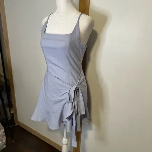 Princess Polly  Cottage Hill light blue wrap mini dress size 6