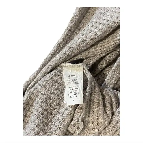 West Of Melrose Gray Open Back Long Sleeve Knit Top Gray Size L