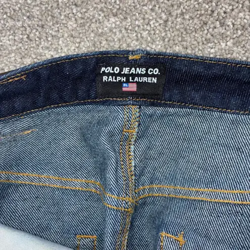 Polo Jeans Co Ralph Lauren Denim Maxi Skirt Womens Size 8 Dark Wash Vintage Y2K Blue