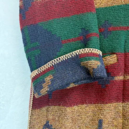Woolrich Vtg Aztec Duster Coat Reversible Southwestern Blanket Long Cardigan M