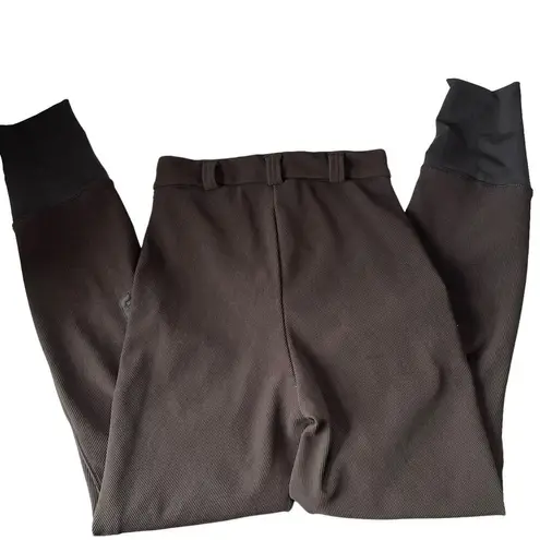 TuffRider Equestrian Riding Womens Pants Sz 28 Breeches Ribbed Knee Patch Horse