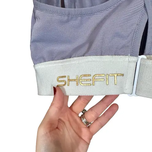 SHEFIT Ultimate High Impact Criss Cross Sports Bra in Victorious Purple 3Luxe Size undefined