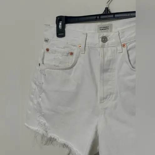 Citizens of Humanity  Annabelle White Cotton Shorts