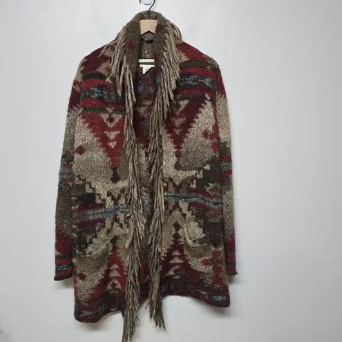 Denim & Supply Ralph Lauren Ralph Lauren Denim Supply M Sweater RRL Polo Cardigan Southwestern Aztec Fringe