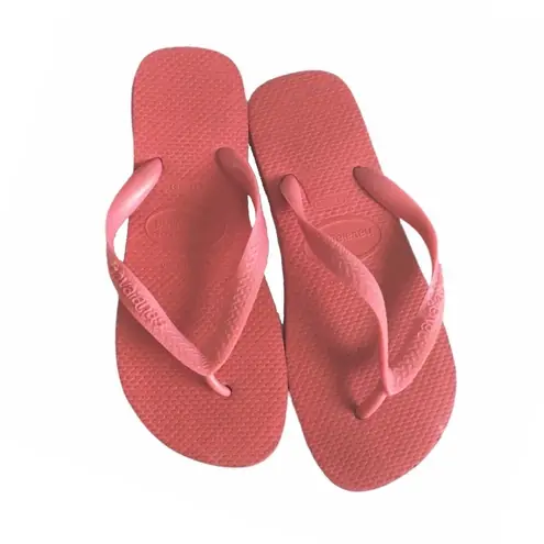 Havaianas Top  𓆉 Flip Flop Sandals 𓆉 Brazilian Beach Sandals 𓆉 Solid Pink