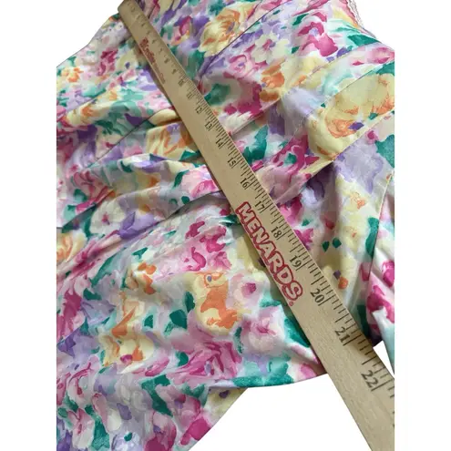 VTG David Brown California House Coat Floral Dress Large Nightgown USA Made