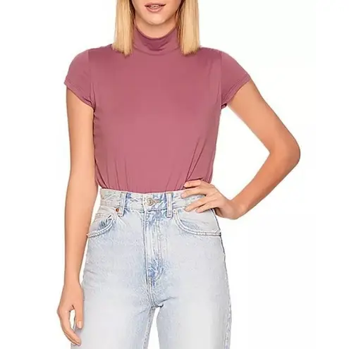 Susana Monaco Mock Neck Thong Bodysuit