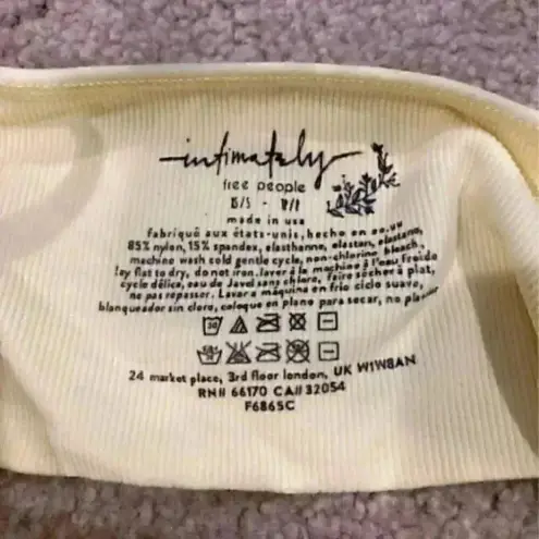 Free People New with tags intimately  Andi Square Neck Seamless Bralette