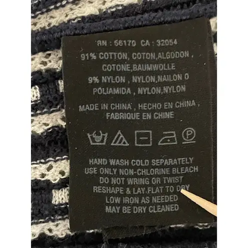 Anthropologie Moth Ostinato Peplum Sweater Tank Medium Blue