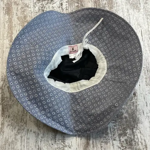 Sur la tete Light Blue Daisy Flower Cotton Floppy Beach Sun Hat