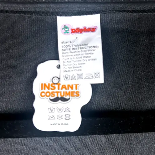 New Black Dress Renaissance Goth Witchy Gown Halloween Party Costume Large NWT