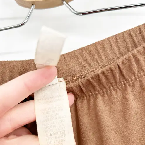 Prómesa Promesa Womens Brown Faux Suede Western Fringe Bell Bottom Flare Pants Size S