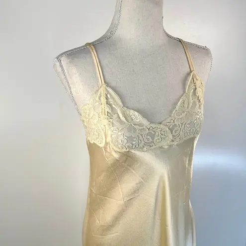 Vintage 70s Lanvin Satin & Lace Night Gown & Robe Set Wedding Bridal Honeymoon Size undefined