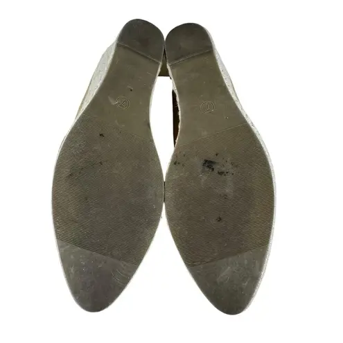 Ruanyu Tan Camel Canvas Espadrille Slip On Wedge Heels Women's Size 7