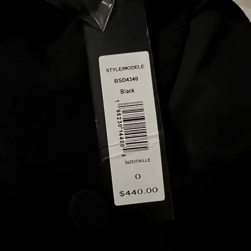 Badgley Mischka $440 NWT Georgette Suit Dress, Layered Crepe & Pleated Size 0