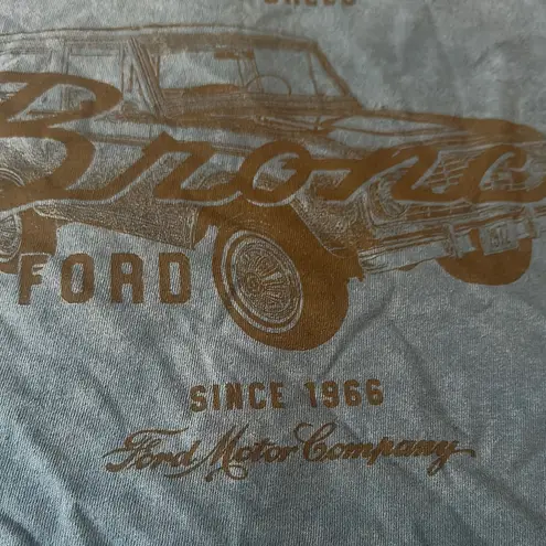 Ford Bronco Cut Off Crop Top | XL Blue