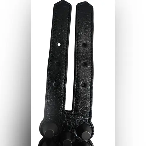 Balenciaga NEW Authentic Black Agneau Triple
Stud Leather Bracelet