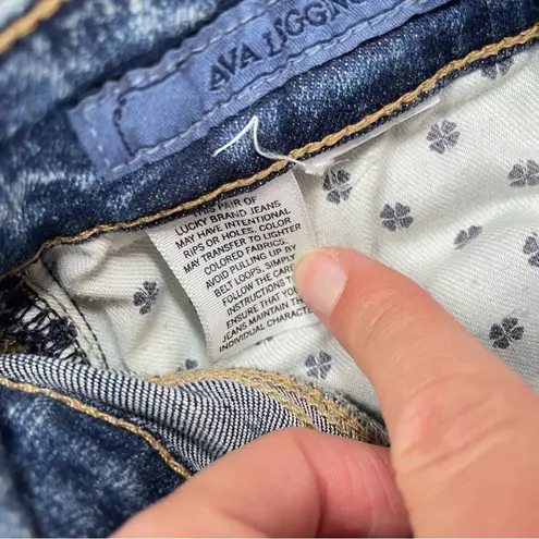 Lucky Brand  Ava Legging Womens High Rise Jeans 25 Medium Wash Raw Hem Skinny